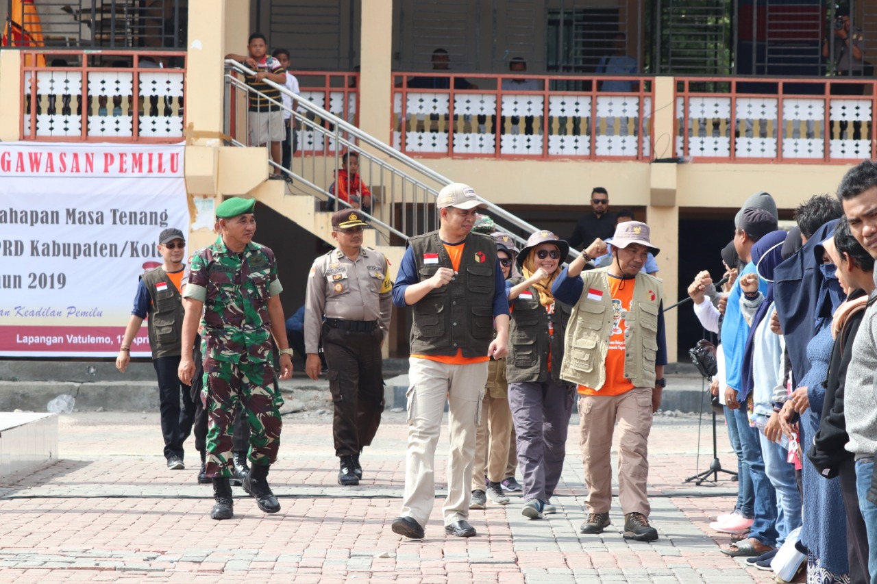 Ratusan Pengawas Pemilu Ikuti Apel Patroli Pengawasan