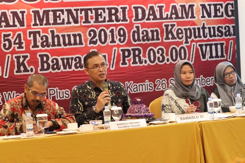 Bahas NPHD, Bawaslu Sulteng Duduk Bersama TAPD Provinsi dan Kabupaten/Kota