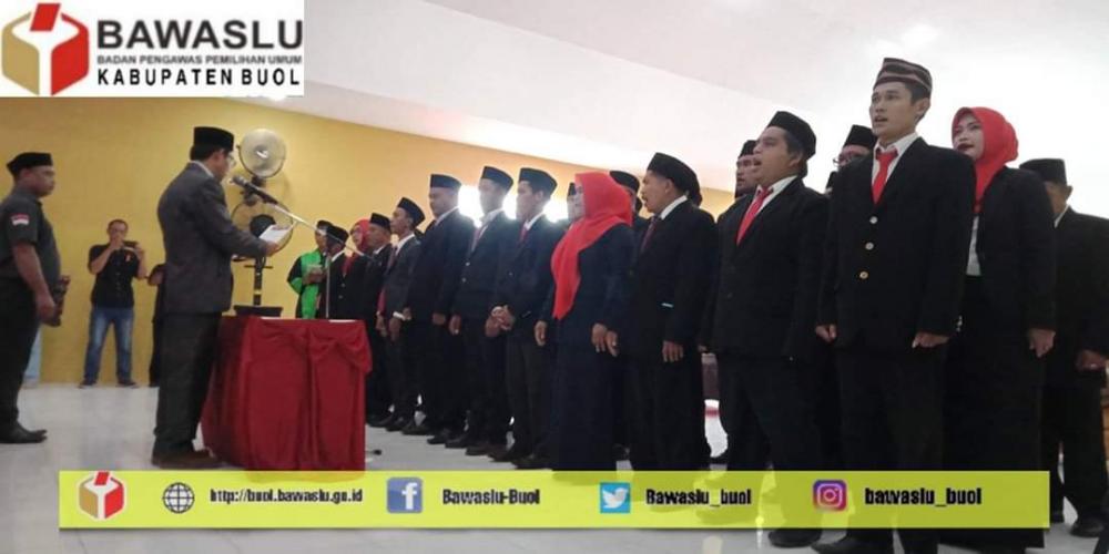 Bawaslu Kabupaten Buol Resmi Lantik 33 Anggota Panwascam