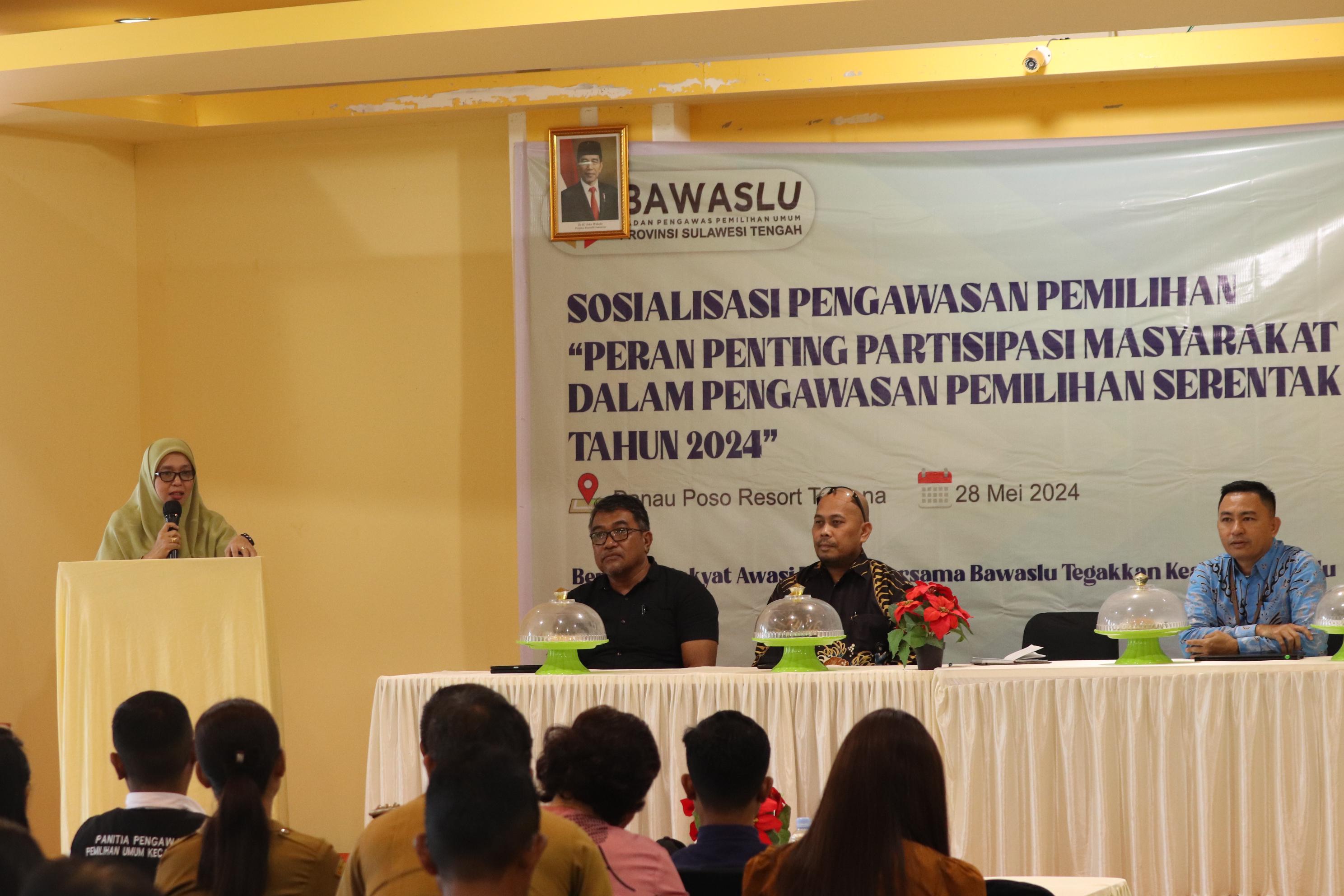 Bawaslu Sulteng Ajak Masyarakat Awasi Pilkada 2024