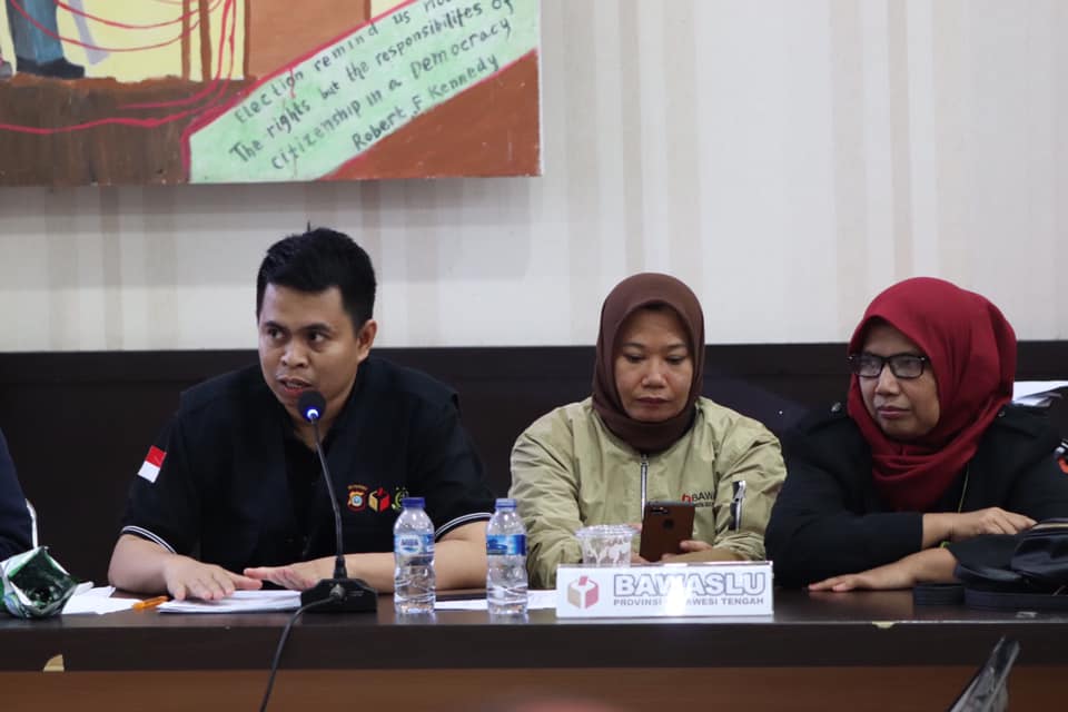 Bawaslu Sulteng Ajukan Rekomendasi terhadap Rekapitulasi Perolehan Suara Kota Palu