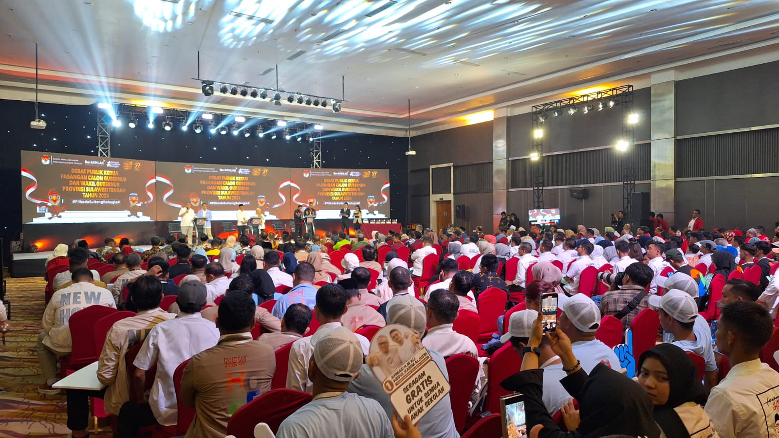 Bawaslu Sulteng Awasi Langsung Debat Publik Kedua Pasangan Calon Gubernur dan Wakil Gubernur Sulawesi Tengah 2024