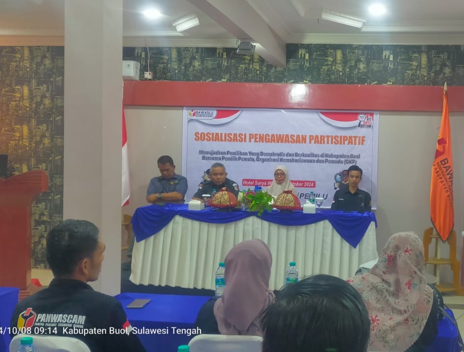 Bawaslu Sulteng Dorong Masyarakat Buol Aktif dalam Pengawasan Pemilihan Kepala Daerah
