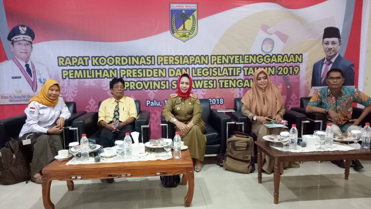 Bawaslu Sulteng Ikuti Rakor Pemantapan Pemilu 2019
