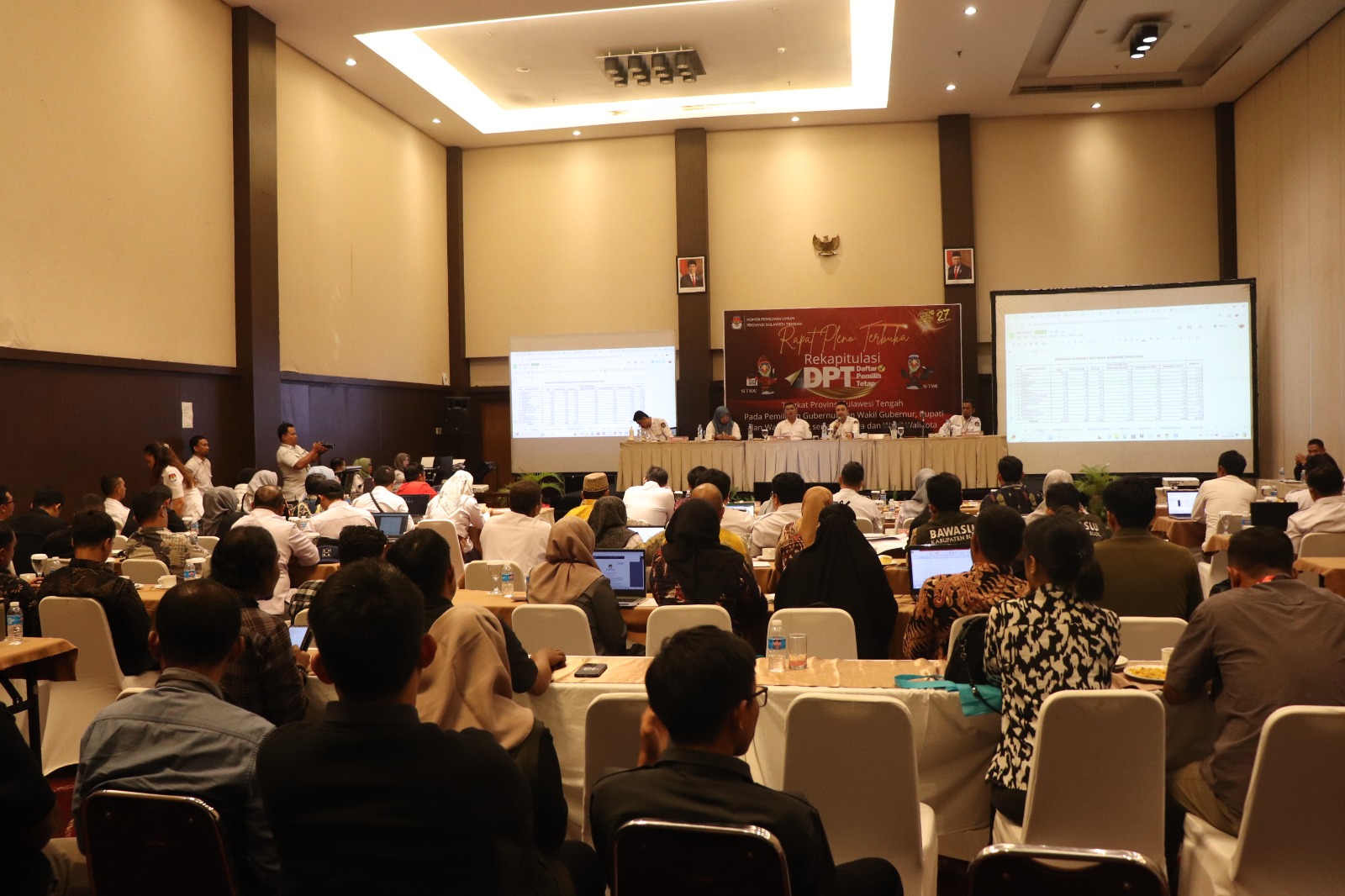 Bawaslu Sulteng Pantau Rapat Pleno Terbuka Rekapitulasi DPT Pemilihan 2024