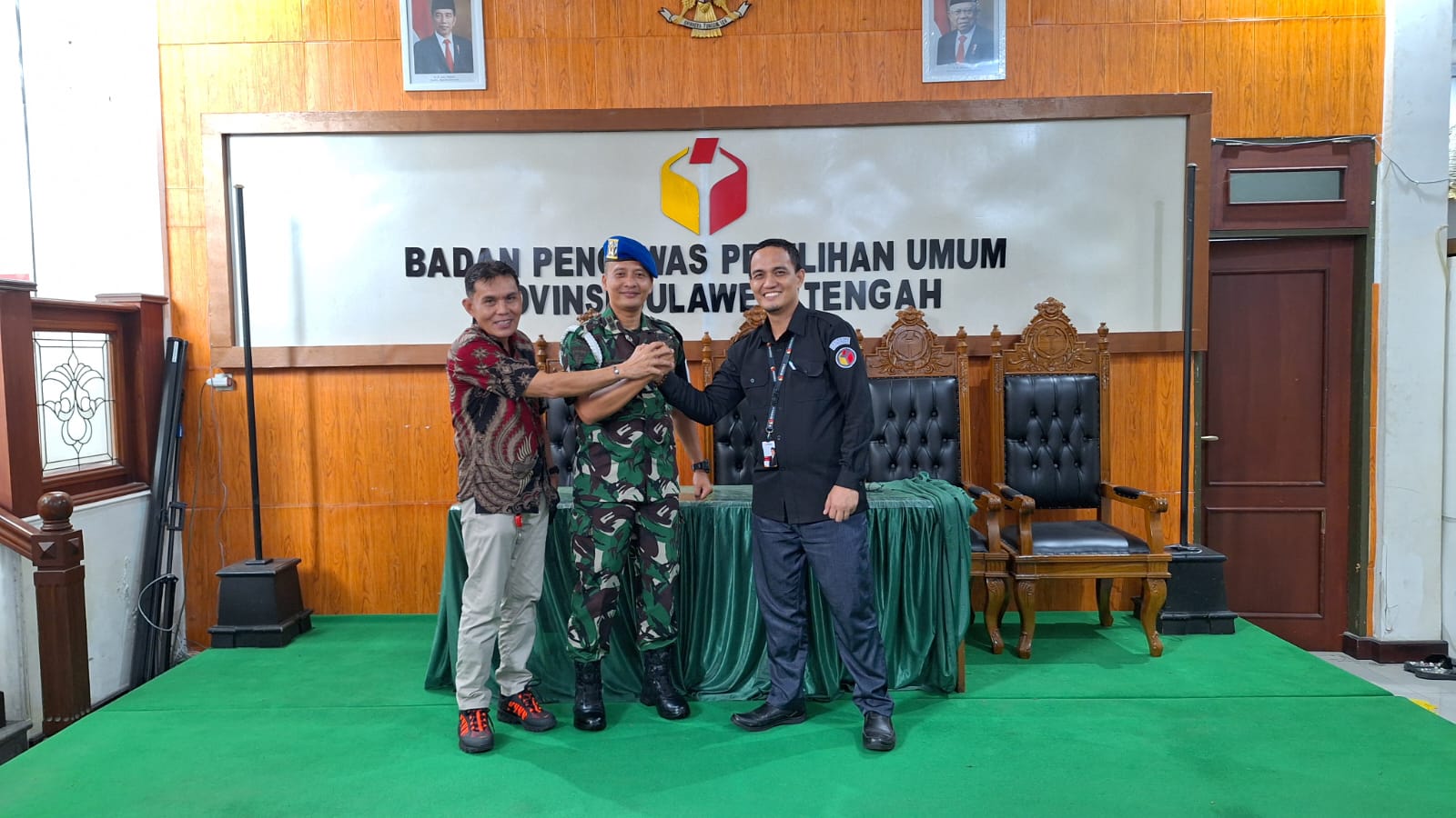 Bawaslu Sulteng dan Denpom XIII/2 Palu Bahas Netralitas TNI dalam Pemilihan Serentak 2024
