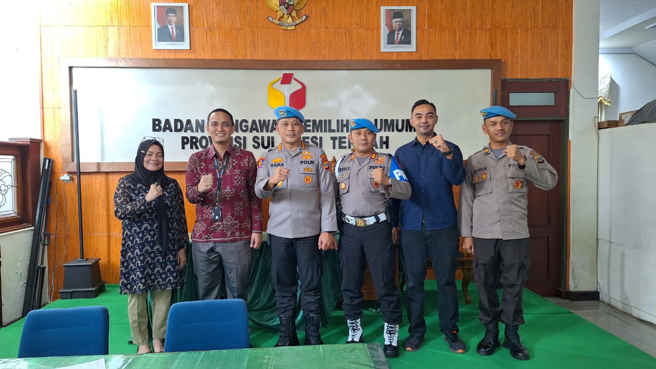 Bawaslu Sulteng dan Polda Sulteng Bangun Sinergitas Pengawasan Pemilihan Serantak 2024