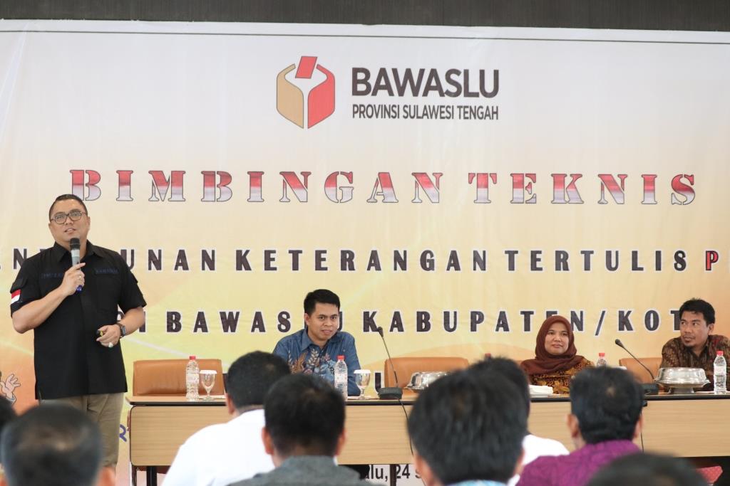 Bawaslu Sulteng Siapkan Personel Hadapi Sengketa Hasil