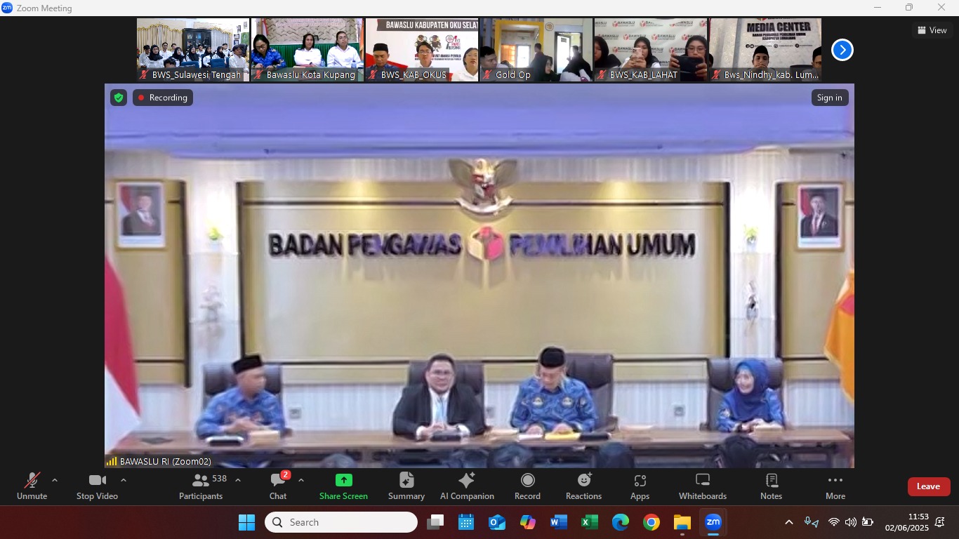 CPNS Bawaslu Sulteng Resmi Diterima, Ketua Bawaslu RI Ingatkan Jaga Integritas dan Loyalitas Institusi