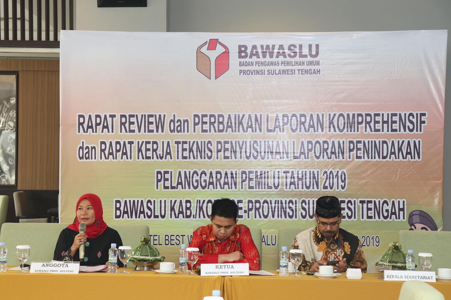 Finalisasi Data Laporan Akhir SDM dan Penindakan Bawaslu Kabupaten/Kota Se Provinsi Sulawesi Tengah