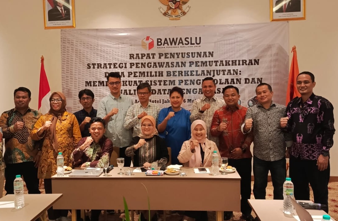 Hadiri Rapat Strategi Nasional, Nasrun Tegaskan Komitmen Awasi Pemutakhiran Data Pemilih