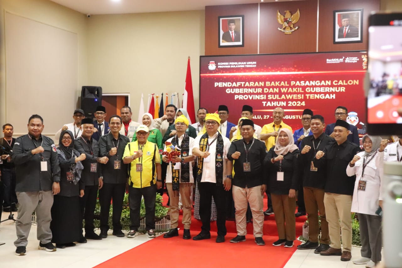 Hari Ketiga Pendaftaran Calon Gubernur Sulawesi Tengah: Bawaslu Sulteng Awasi Ketat Pendaftaran Calon Pilgub Sulteng