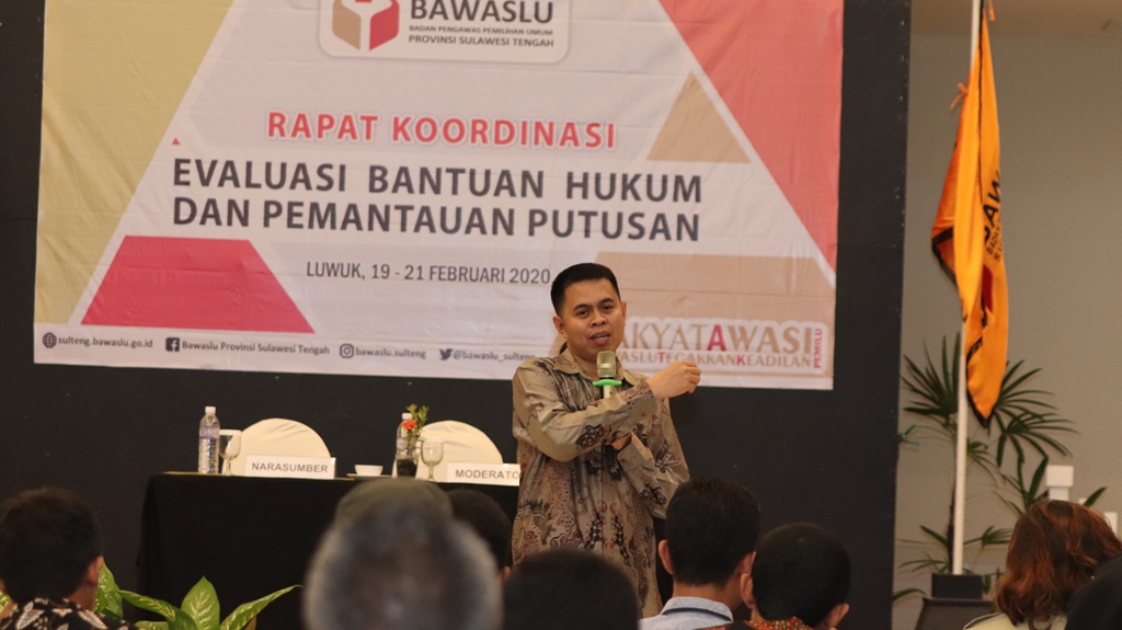 Bawaslu Siap Berikan Bantuan Hukum Kepada Jajaran Pengawas Pemilu, Ruslan : Jangan ada keraguan !Â 