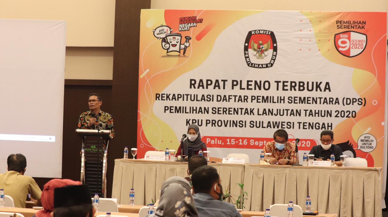 Hasil Pengawasan dan Saran Perbaikan Rekapitulasi dan Penetapan DPS Tingkat Provinsi Sulawesi Tengah