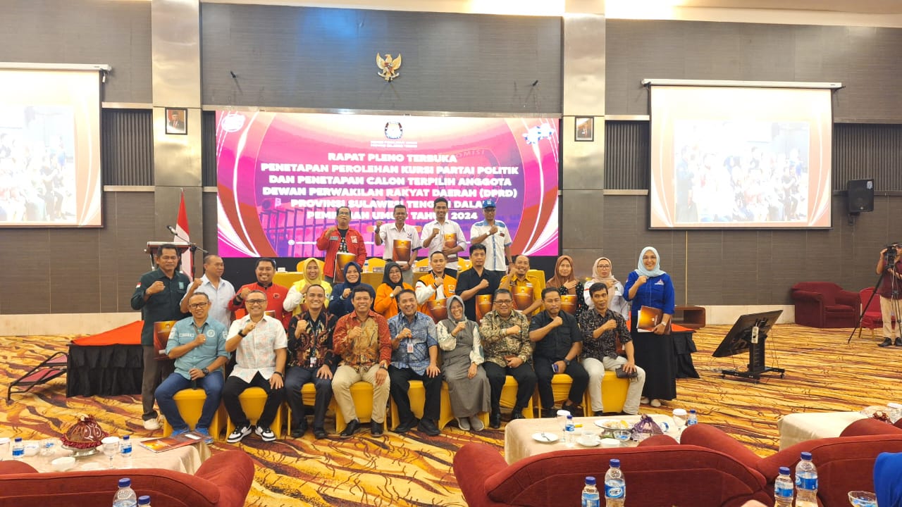 Ketua Bawaslu Sulteng Nasrun Awasi Penetapan Perolehan Kursi dan Calon Terpilih DPRD Sulawesi Tengah