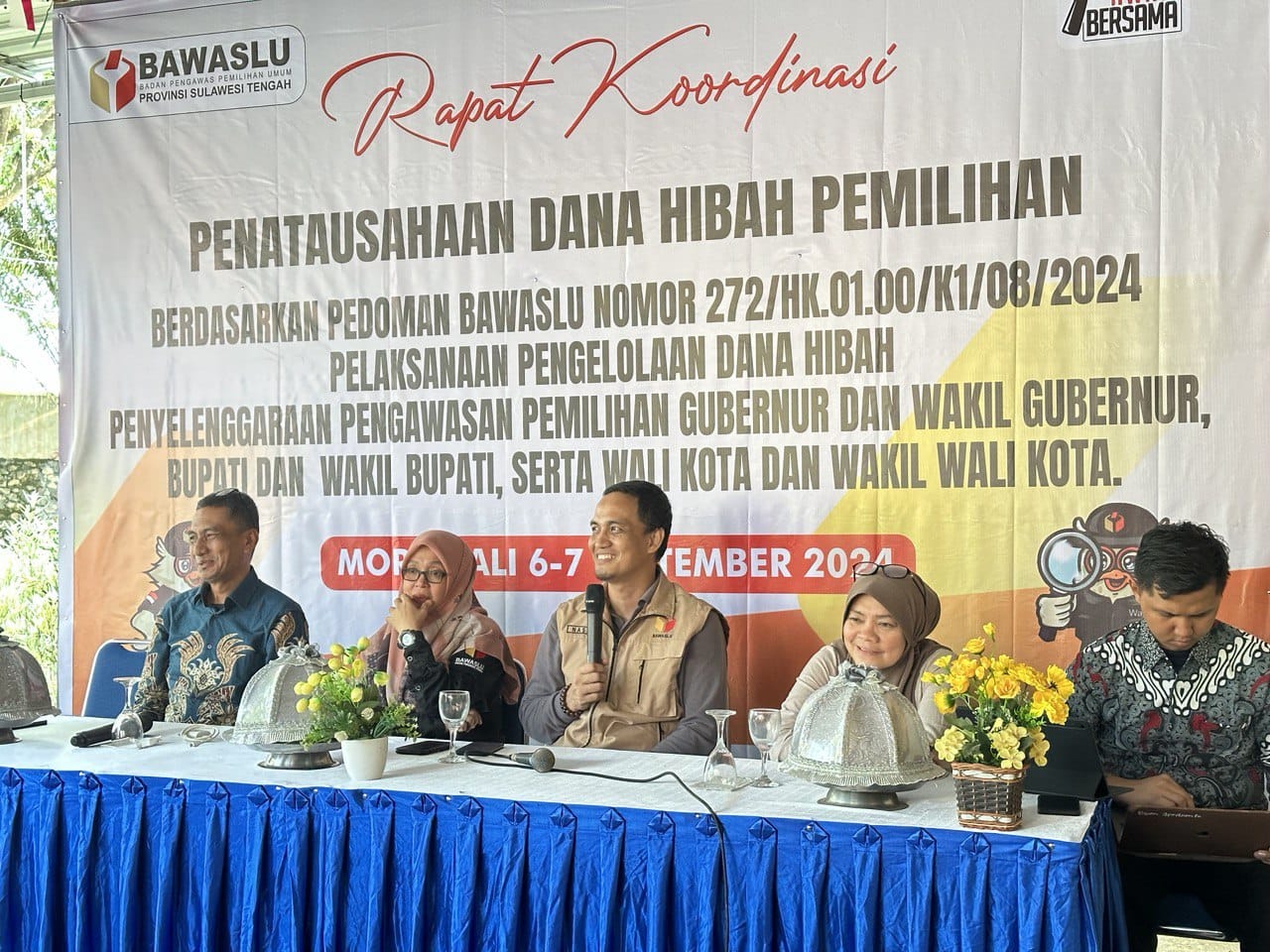 Ketua Bawaslu Sulteng, Nasrun, Tekankan Transparansi dalam Pengelolaan Dana Hibah Pemilihan