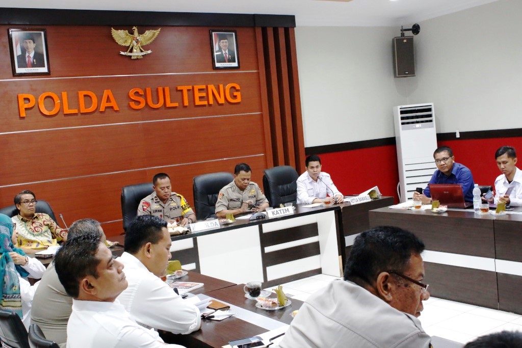Bawaslu, KPU dan Polda Sulteng Konsolidasi Sepekan Jelang Pemilu