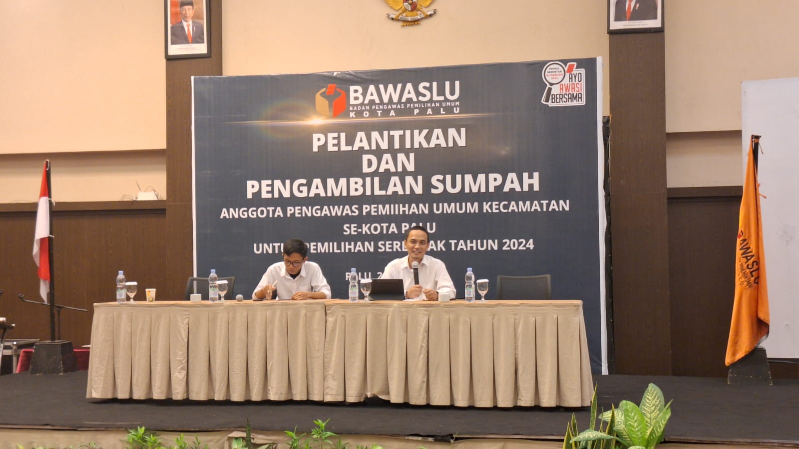 Panwascam Resmi Dilantik, Nasrun Tekankan Pentingnya Komunikasi dan Kekompakan