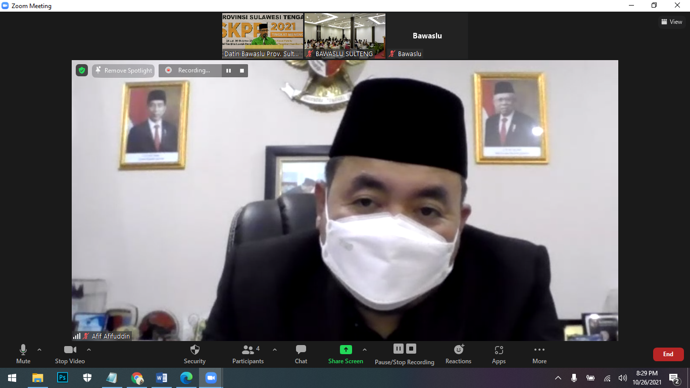 Buka SKPP Tingkat Menengah, Afifuddin Ajak Kader Membumikan Nilai-Nilai Pengawasan
