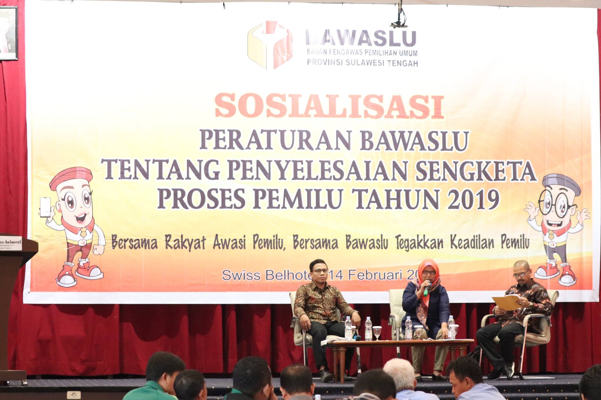 Bawaslu Sulteng Sosialisasikan Perbawaslu Penyelesaian Sengketa Proses Pemilu