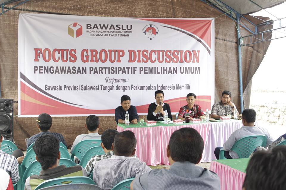 Tingkatkan Kualitas Pengawasan Partisipatif, Bawaslu Sulteng Gelar FGD