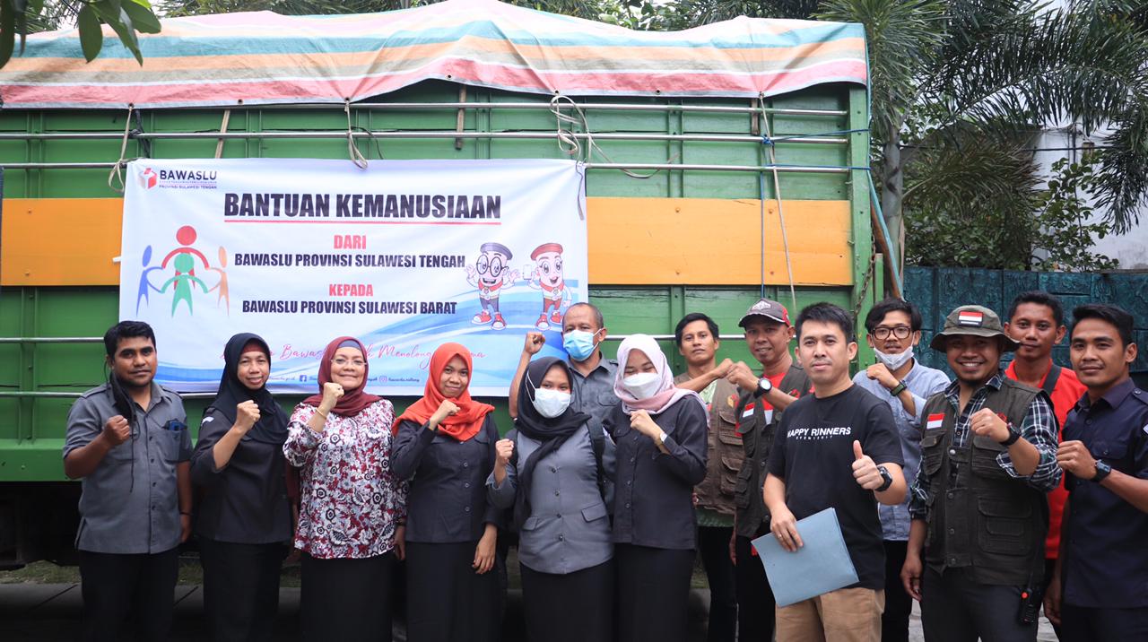 Bawaslu Sulteng Kirim Bantuan Kemanusiaan untuk Korban Gempa Sulbar