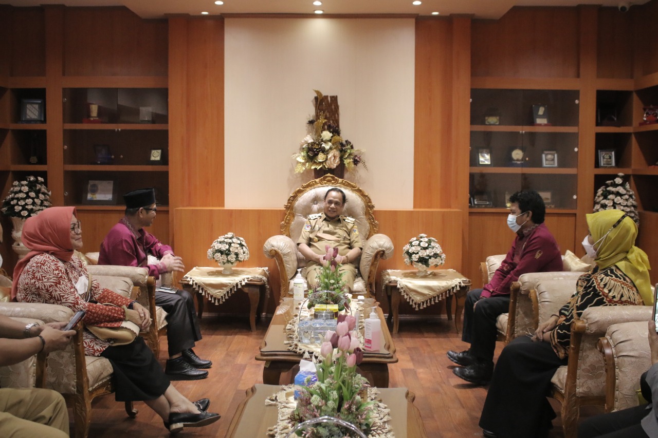 Audiensi dengan Wakil Gubernur, Bawaslu Sulteng Bahas Anggaran Hibah Pemilihan Serentak Tahun 2024
