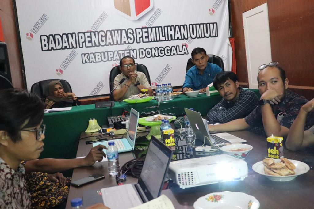 Bawaslu Sulteng Perkuat Teknis Penyelesaian Sengketa Proses Pemilu di Bawaslu Kabupaten Donggala
