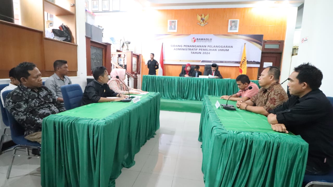 Kembali, Bawaslu Sulteng menerima temuan  Aduan Dugaan Pelanggaran Administrasi Bawaslu Parimo terhadap KPU Parimo