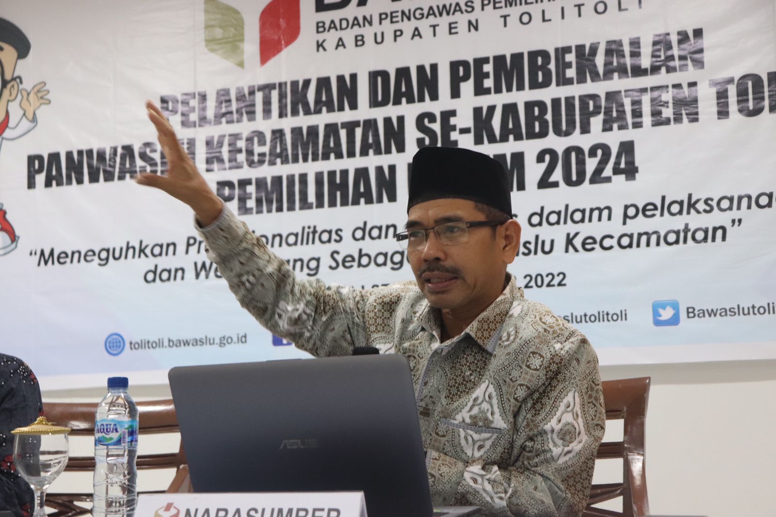 Usai Dilantik Jamrin Minta Panwaslu Kecamatan Tancap Gas Awasi Verifikasi Faktual Keanggotaan Parpol