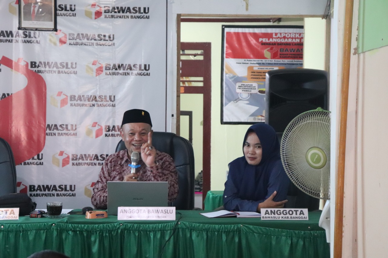 Bawaslu Sulteng Minta Panwaslu Kecamatan Utamakan Pencegahan dalam Mengawasi