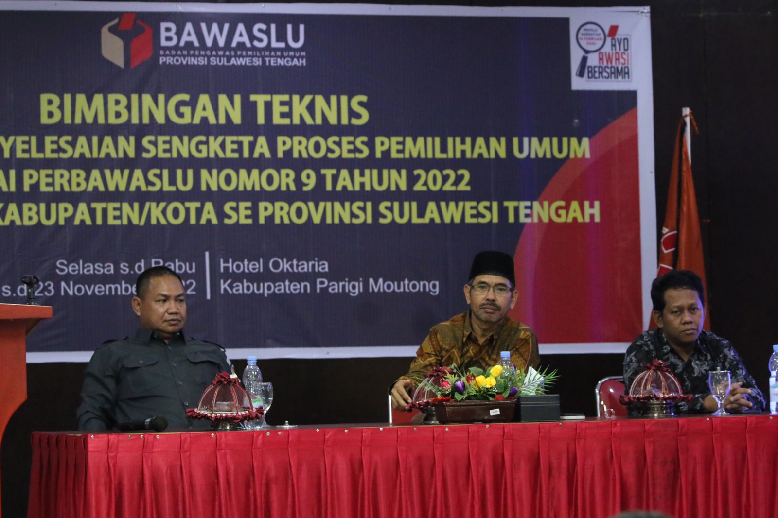 Bawaslu  Sulteng Berikan Pelatihan Penyelesaian Sengketa Proses Pemilu Berdasarkan Perbawaslu 9 Tahun 2022