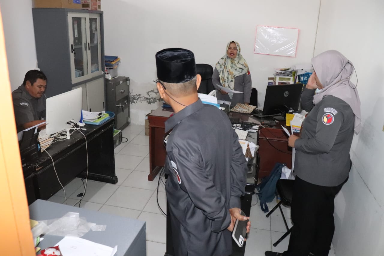 Hari Pertama 2023, Bawaslu Sulteng Sidak ke Bawaslu Sigi dan Palu