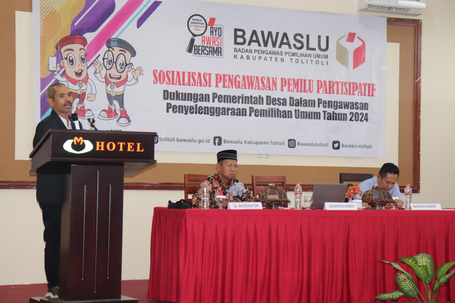Jamrin Sebut Peran Kepada Desa Berpartisipasi Awasi Pemilu 2024