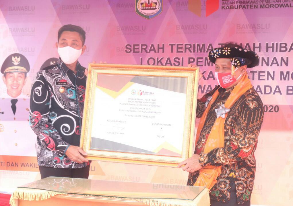 Bawaslu Morowali Dapat Hibah Tanah, Abhan: Semoga Bisa Tingkatkan Kualitas Kerja