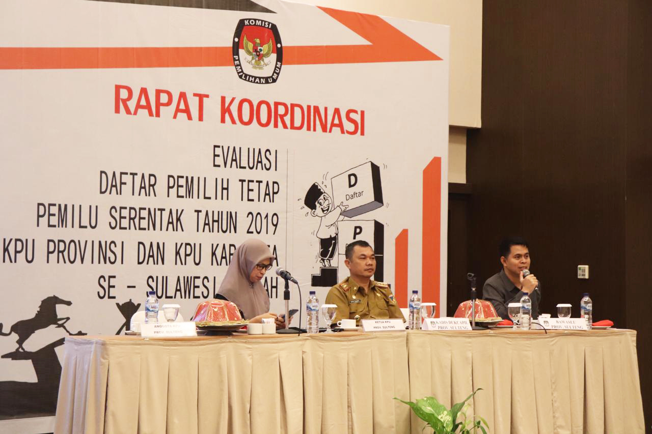Bawaslu Sulteng Sampaikan Catatan Hasil Pengawasan DPT Pemilu 2019