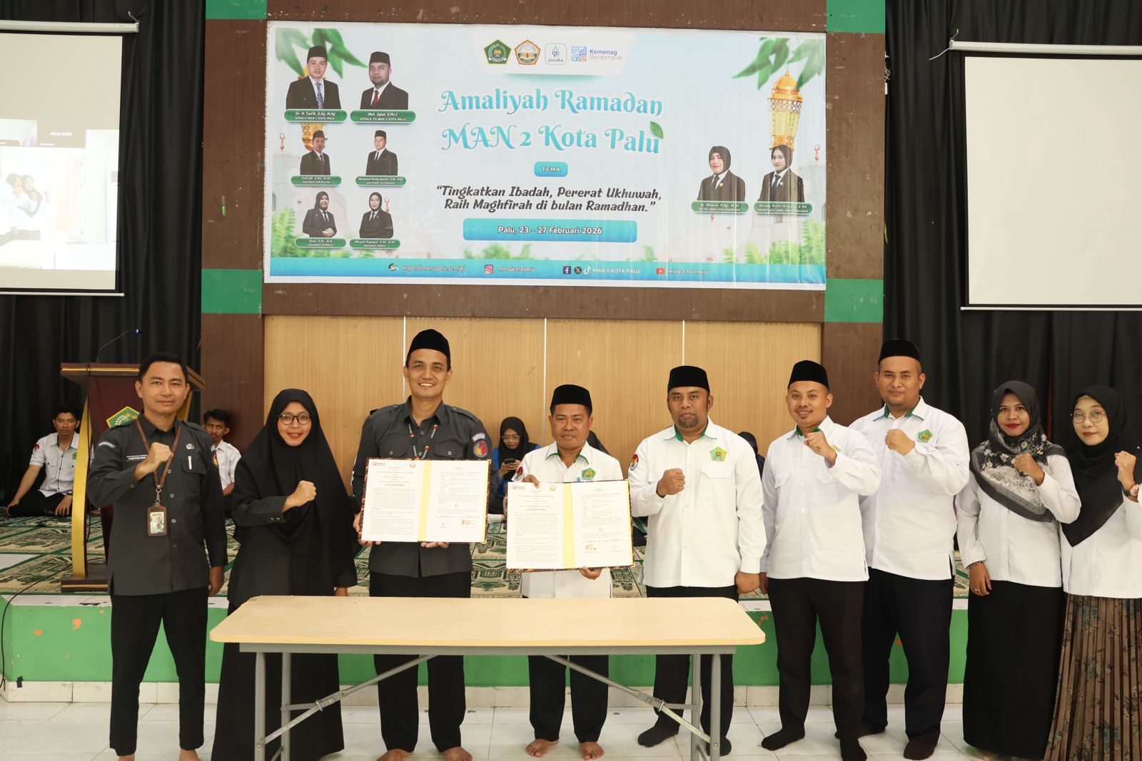 Bawaslu Sulteng dan MAN 2 Palu Teken MoU Edukasi Pemilu