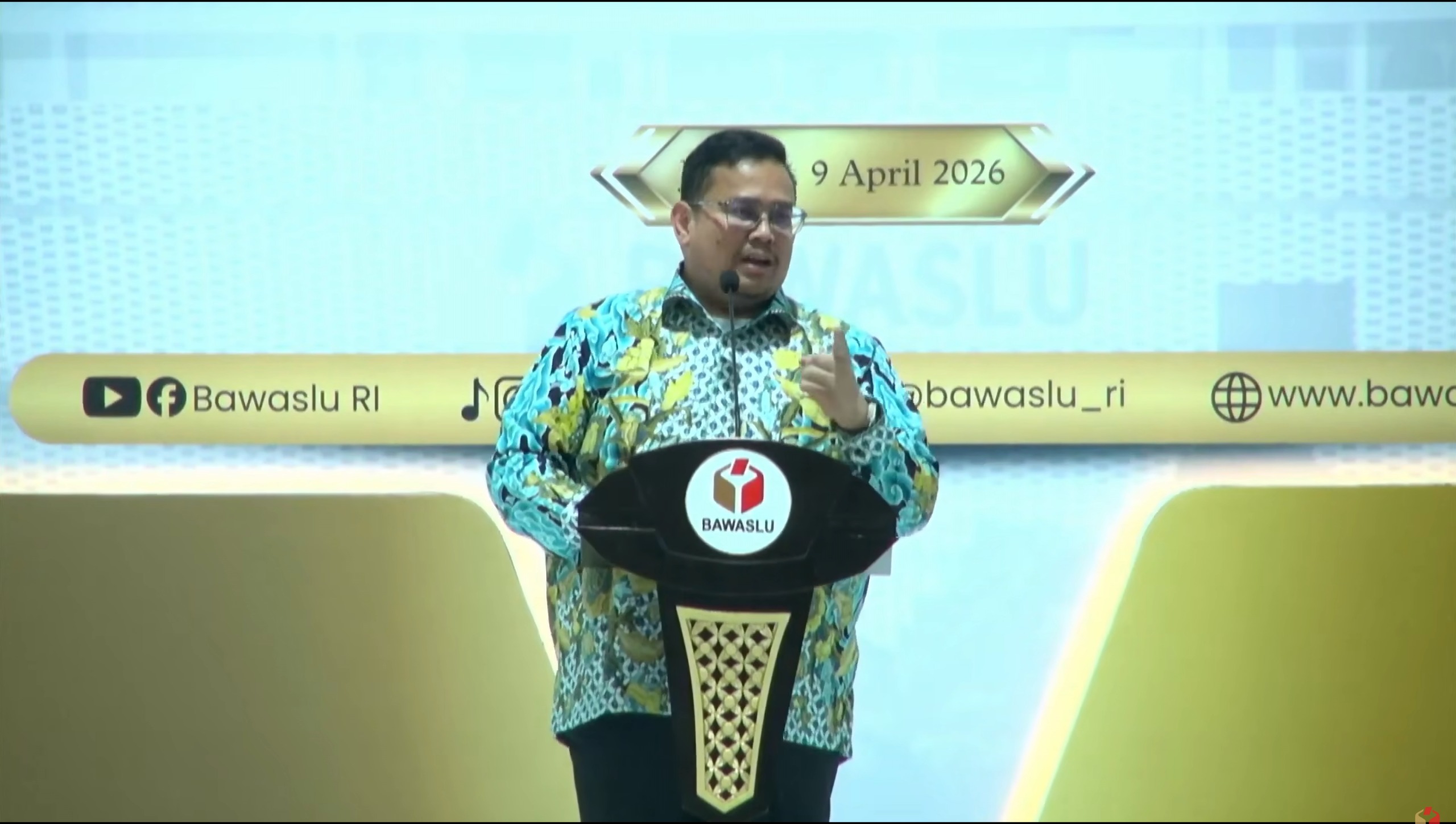 Bawaslu Sulteng Hadiri Peringatan HUT Bawaslu Ke-18 (1)