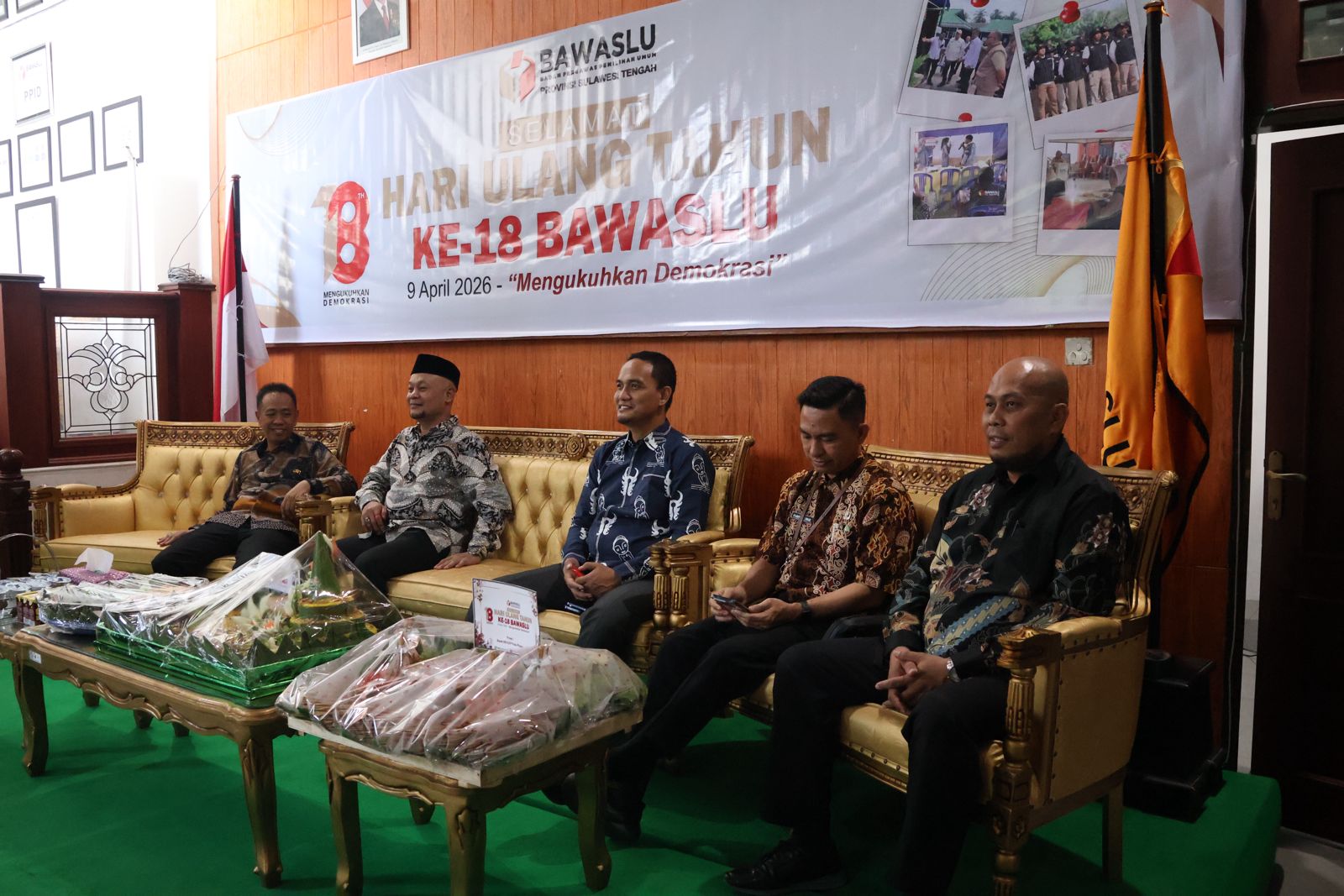 Bawaslu Sulteng Hadiri Peringatan HUT Bawaslu Ke-18