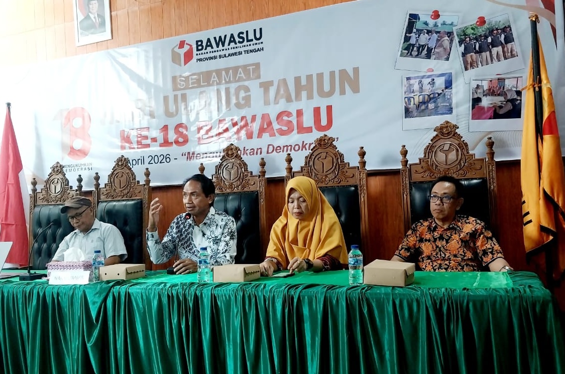 Rapat Dalam Kantor (RDK) bertema “Dinamika Sengketa Pemilu dalam Perspektif Demokrasi dan Kesejahteraan Masyarakat”, Kamis (16/04/2026).