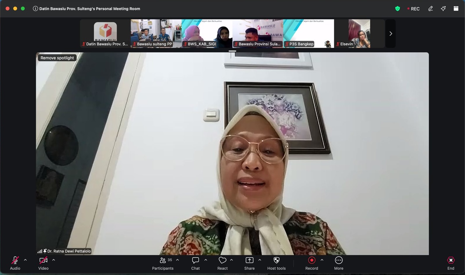 Obesitas Bawaslu Sulteng Bahas Implikasi Putusan MK 104
