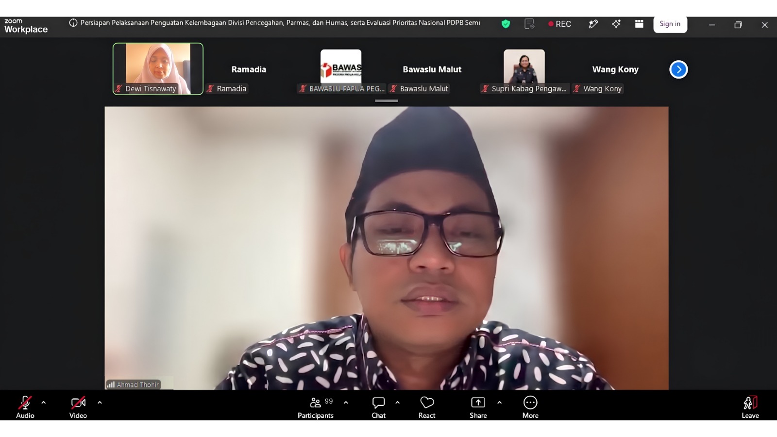 Bawaslu Sulteng Pastikan Akurasi Data PDPB Semester I