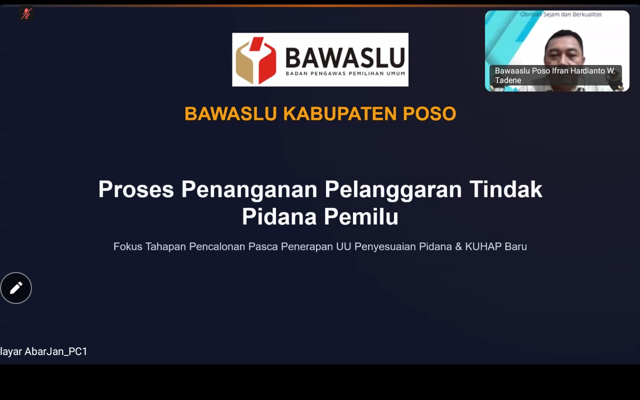 “Obesitas” Bahas Strategi Penanganan Tindak Pidana Pemilu