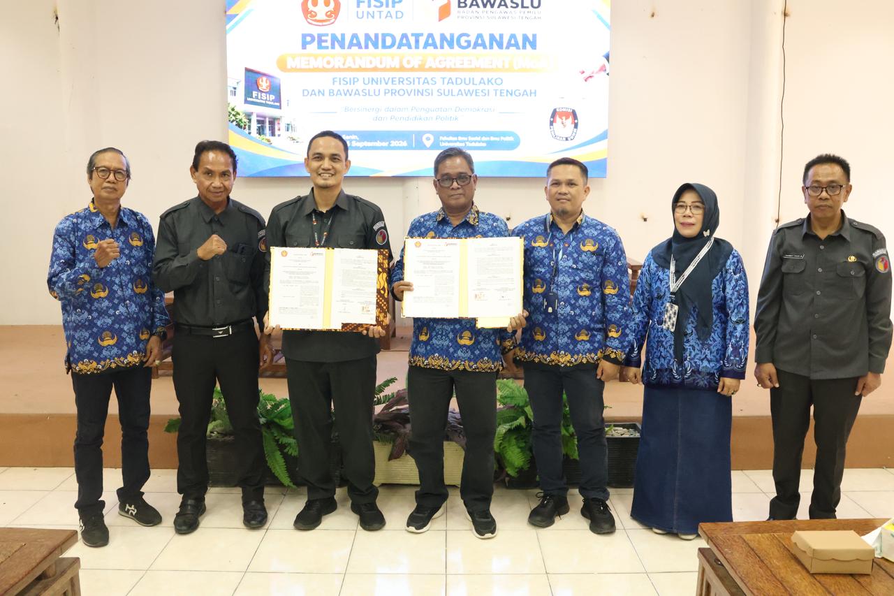 Bawaslu Sulteng dan FISIP Untad Perkuat Ekosistem Pemilu Berintegritas