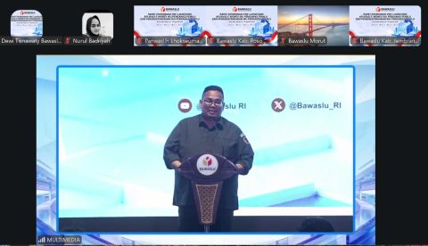 Bawaslu Sulteng Ikuti Pre-Launching E-Monev IKU Pengawas Pemilu