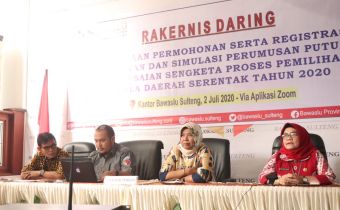 Simulasi Perumusan Putusan Penyelesaian Sengketa Proses Pemilihan Kepala Daerah Serentak Tahun 2020