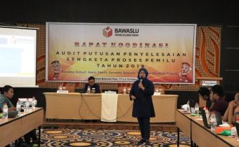 Bawaslu Sulteng Audit Putusan Sengketa Proses Pemilu Bawaslu Kabupaten/Kota
