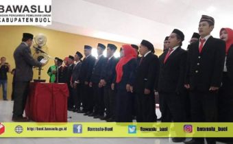 Bawaslu Kabupaten Buol Resmi Lantik 33 Anggota Panwascam