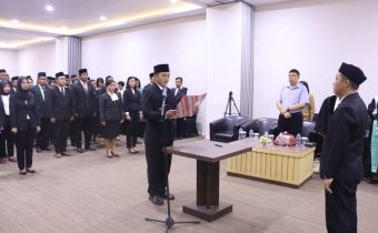 Bawaslu Kabupaten Poso Lantik Panwas Kecamatan se-Kabupaten Poso