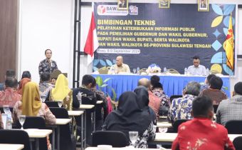 Bawaslu Sulteng Gelar Bimtek Peningkatan Keterbukaan Informasi Publik di Kabupaten/Kota